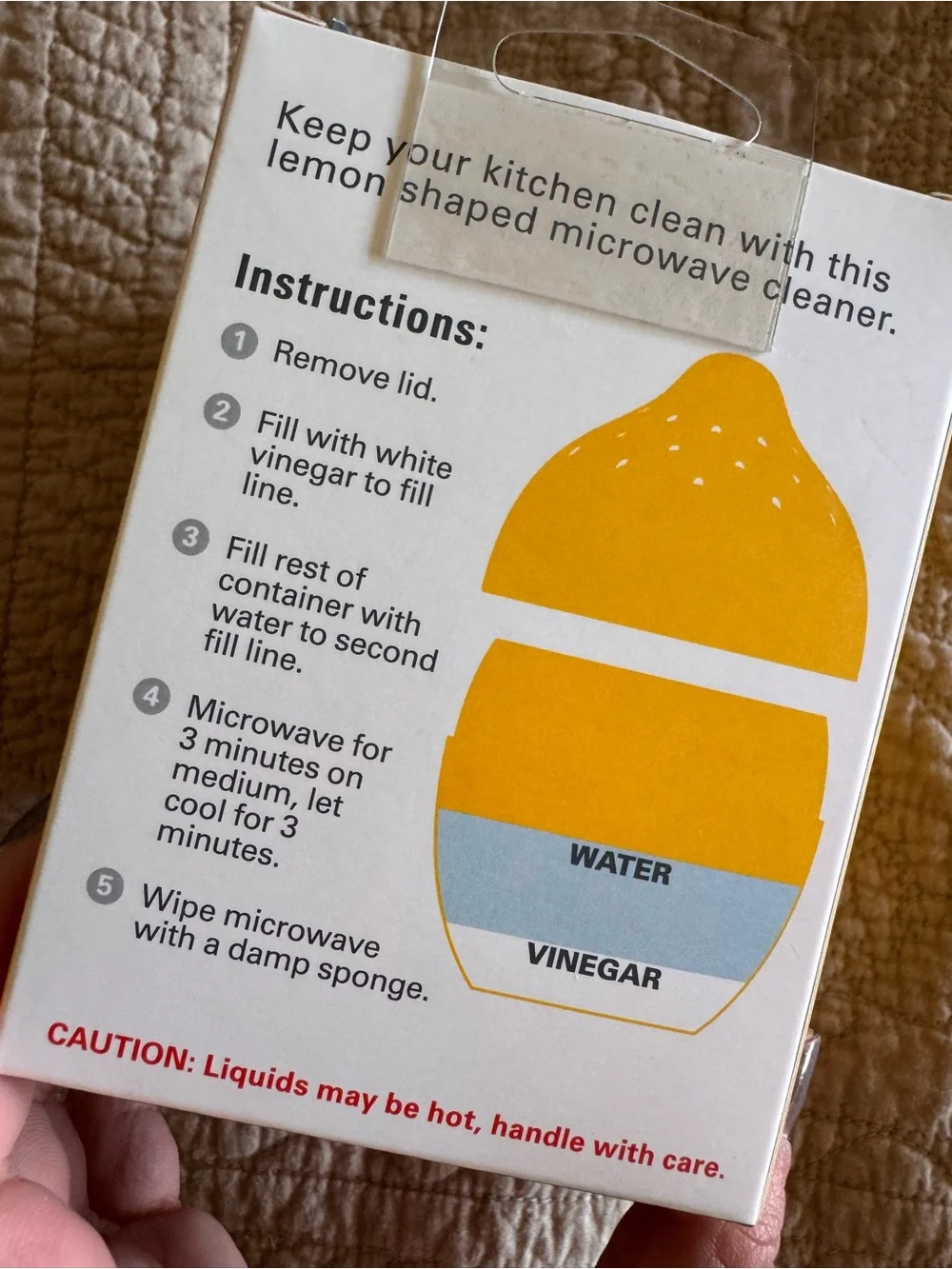 Kikkerland Yellow Lemon-Shaped Microwave Cleaner